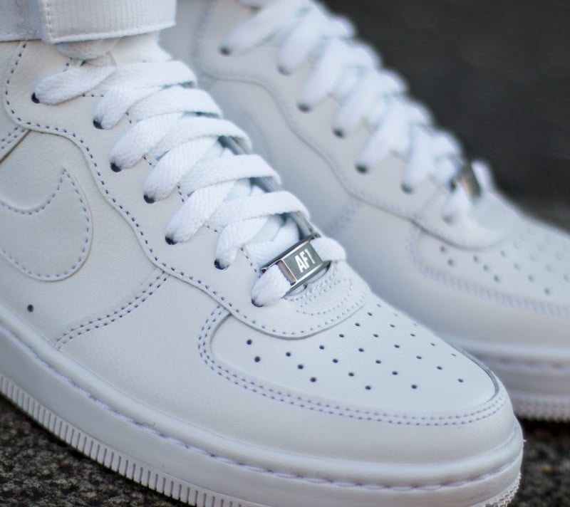 All white clearance mid top forces