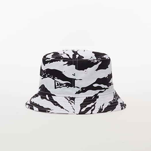 New Era Tiger Camo Bucket Hat Black/ White | Footshop