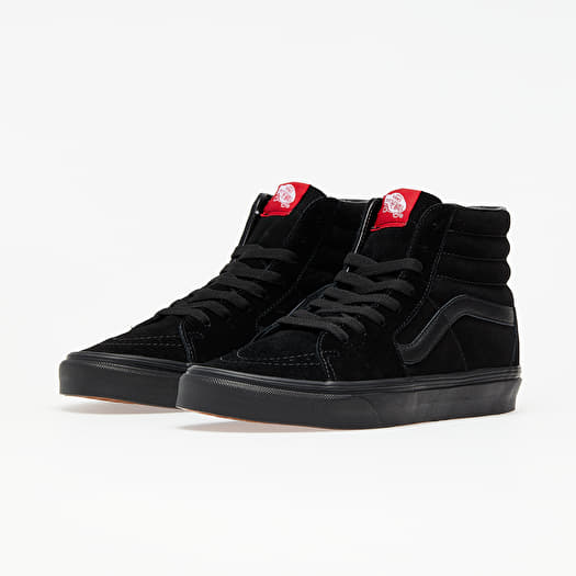 Black suede shop vans high tops