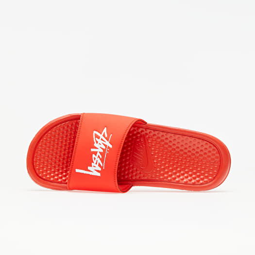 Nike benassi shop red white