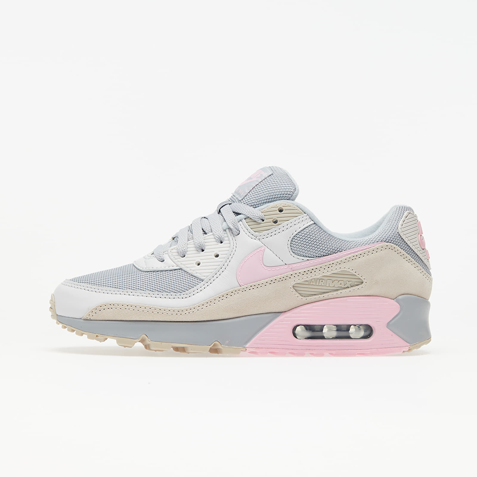 Pánske tenisky a topánky Nike Air Max 90 Vast Grey/ Pink-Wolf Grey-String