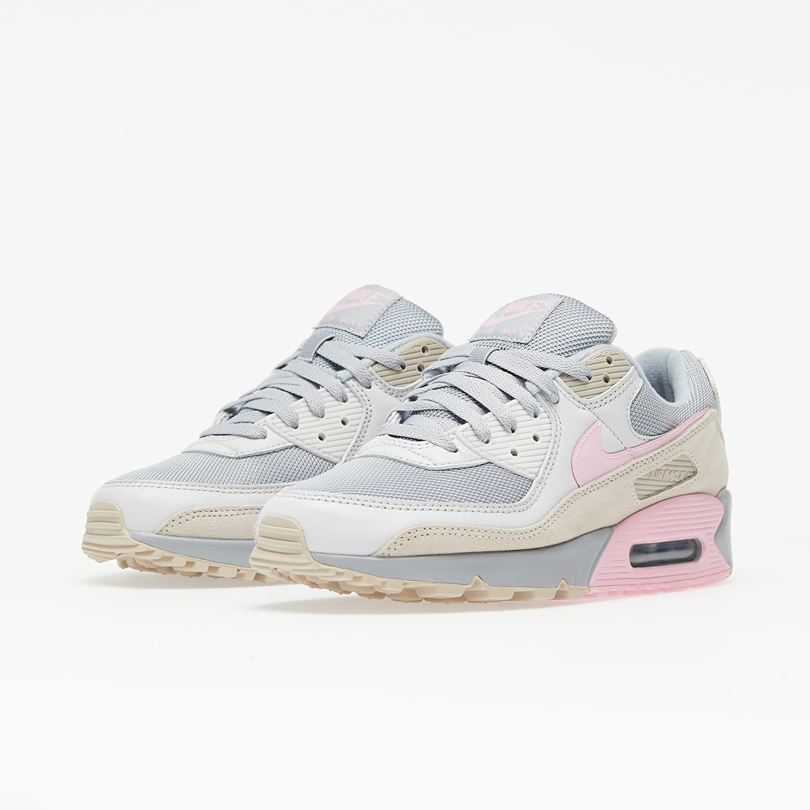Men s shoes Nike Air Max 90 Vast Grey Pink Wolf Grey String Footshop