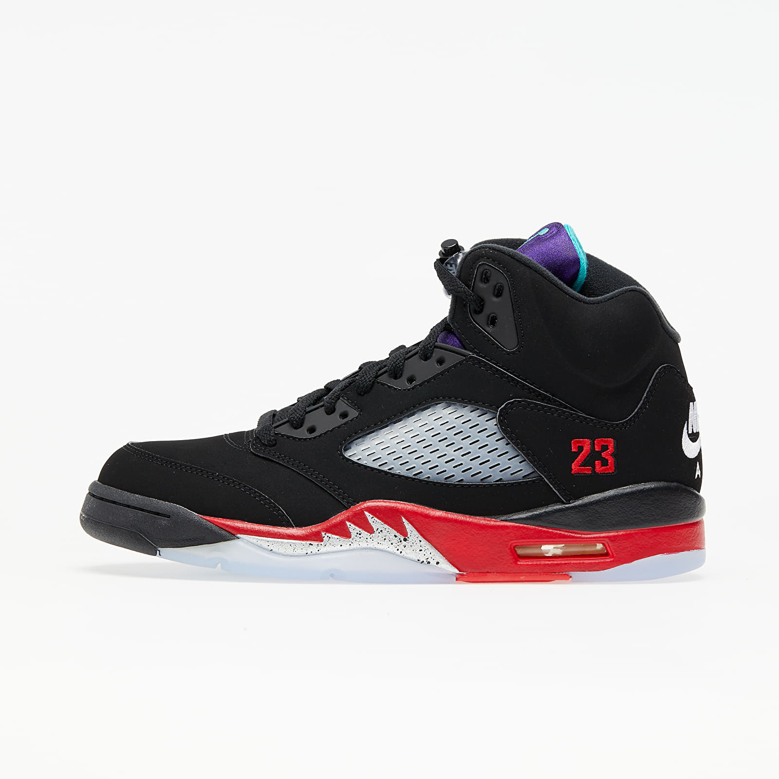 Men's shoes Air Jordan 5 Retro Black/ New Emerald-Fire Red-Grape Ice