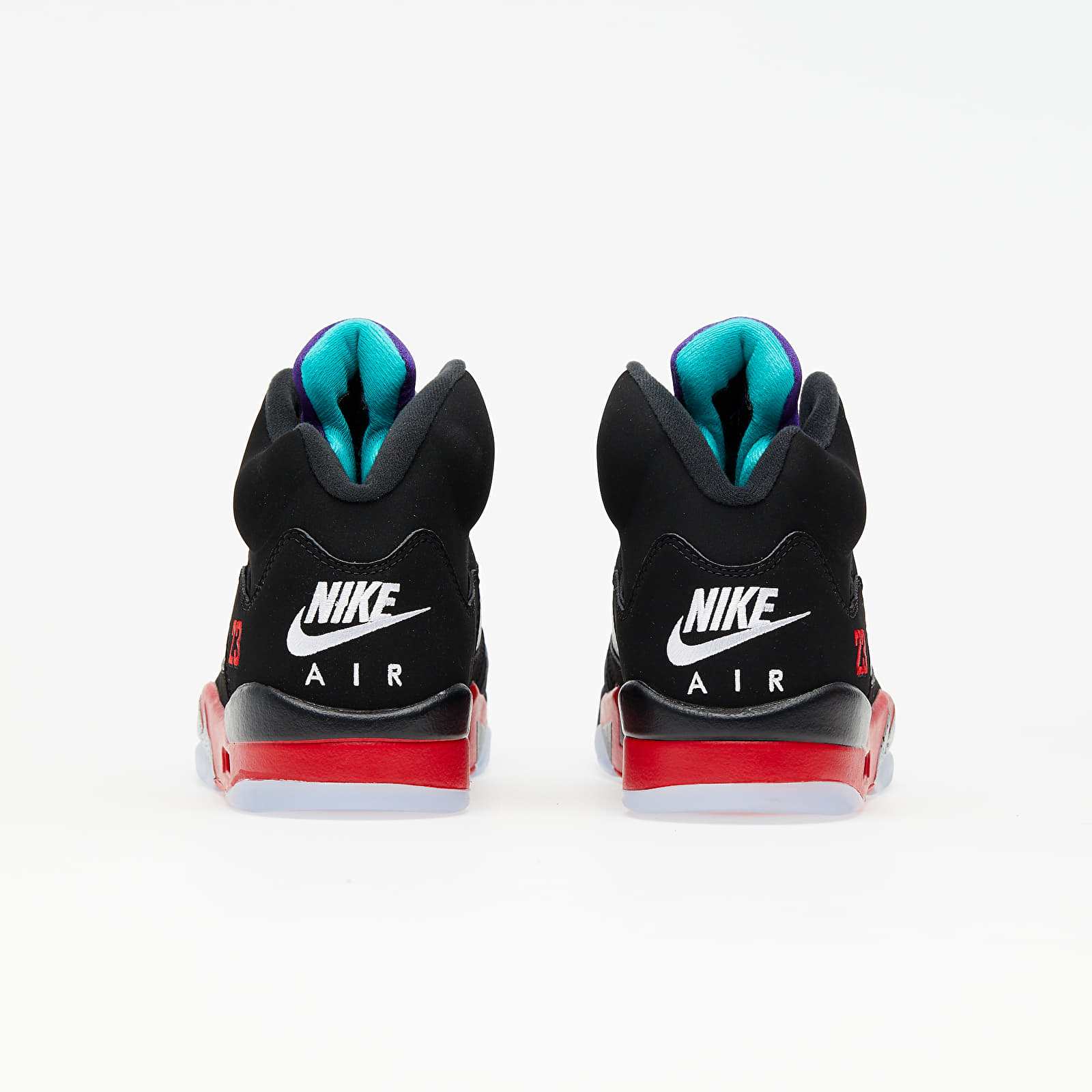 Men's shoes Air Jordan 5 Retro Black/ New Emerald-Fire Red-Grape Ice