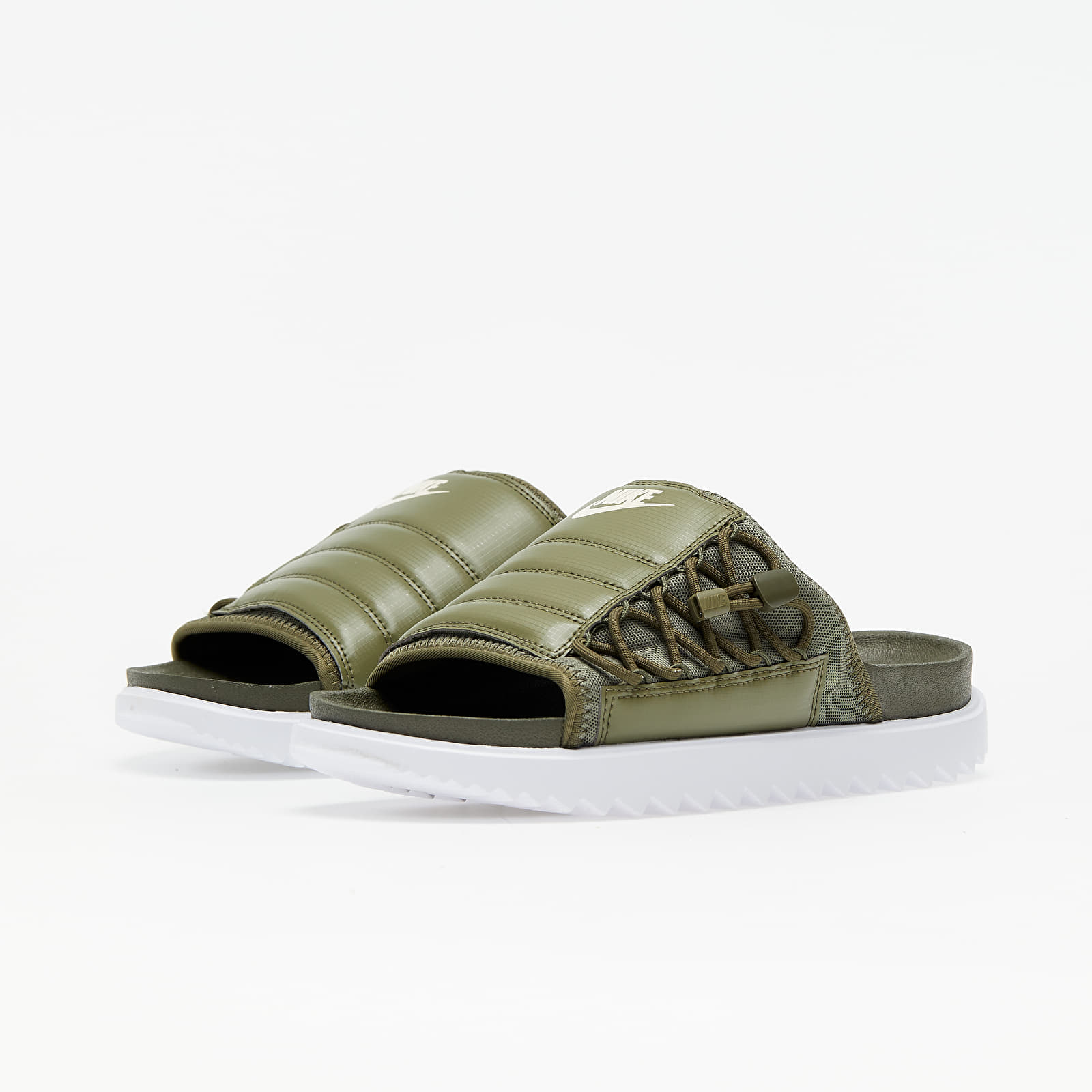 Herren Sneaker und Schuhe Nike Asuna Slide Cargo Khaki/ Light Cream-Medium Olive