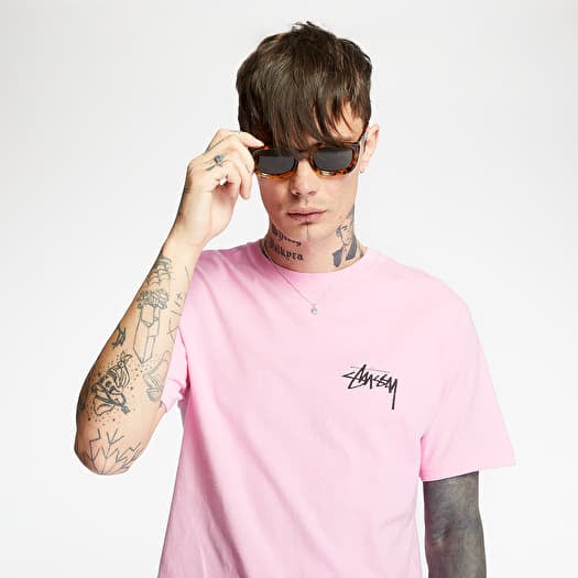 Stussy pink tee on sale