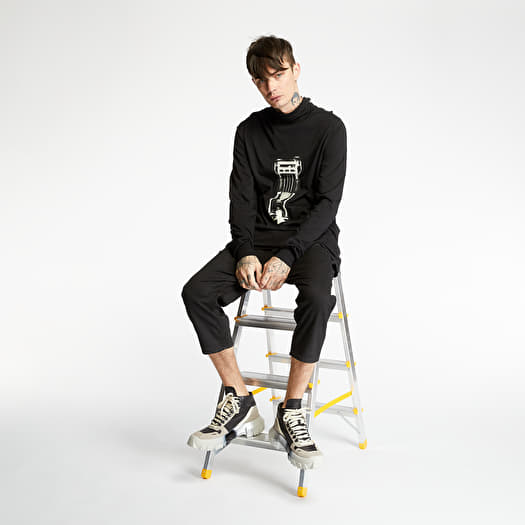 トップス rick T-shirts Rick Owens DRKSHDW Surf Long Sleeve Tee Black/ Natural