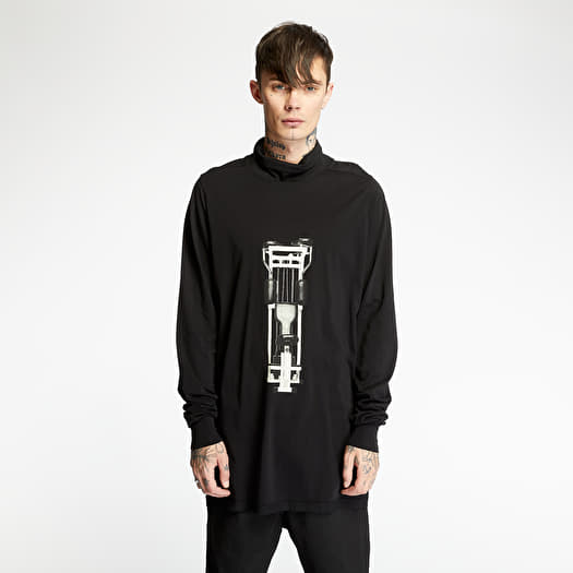 T-shirts Rick Owens DRKSHDW Surf Long Sleeve Tee Black/ Natural