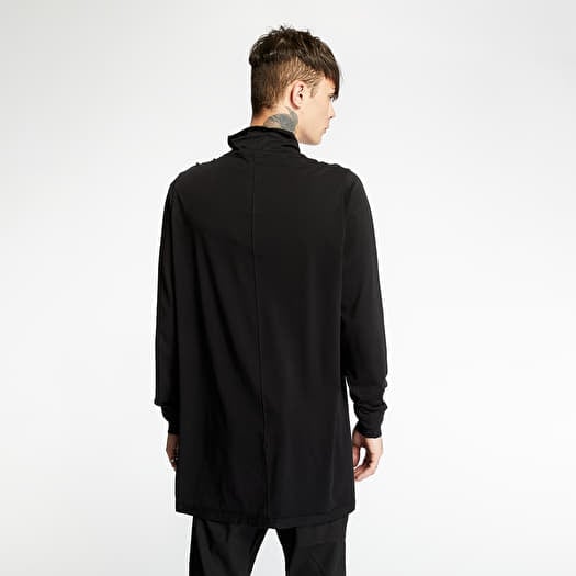 トップス 20ss rick owens long sleeve t-shirt Rick Owens Basic Long Sleeve T-Shirt in Black | SVD USA