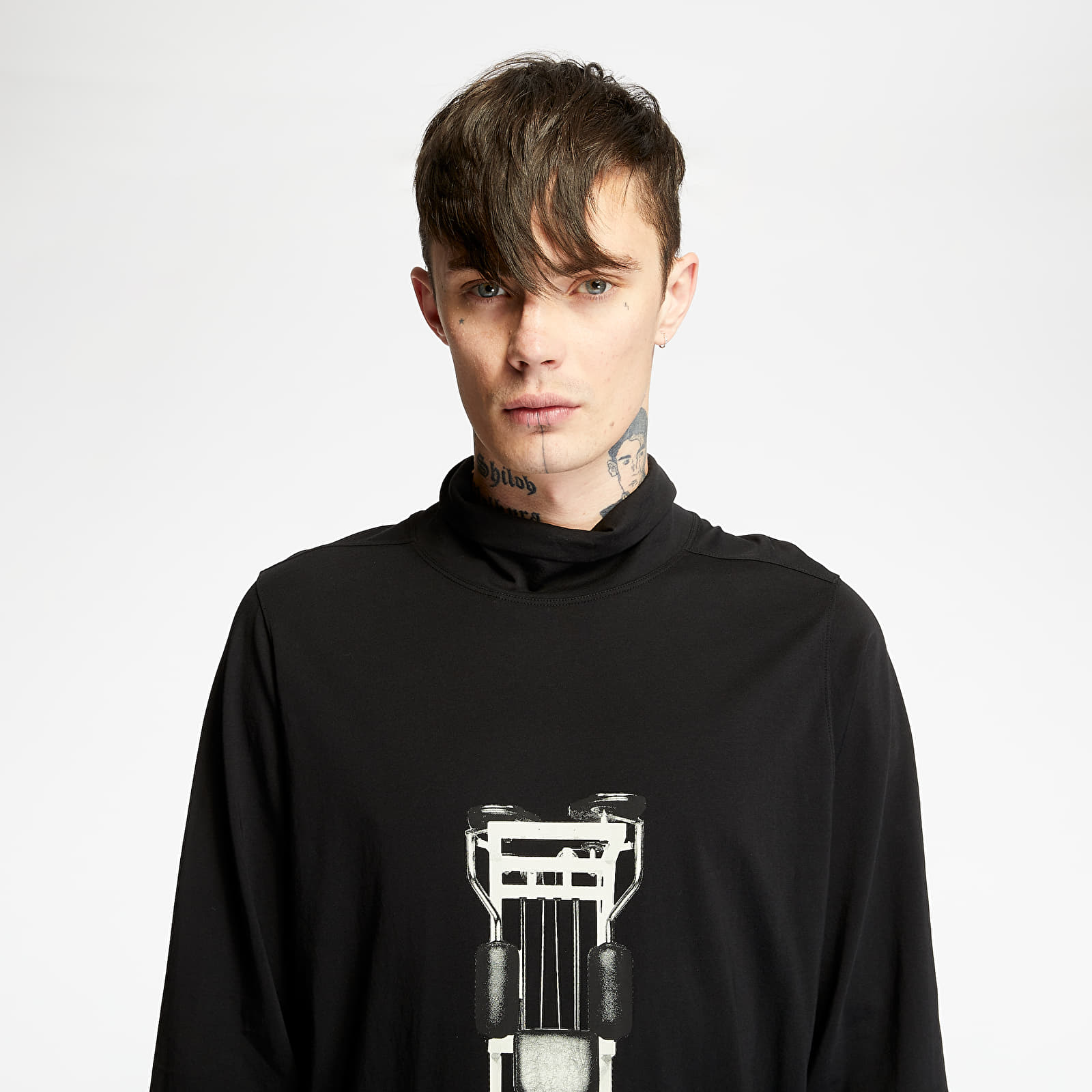 Тениски Rick Owens DRKSHDW Surf Long Sleeve Tee Black/ Natural