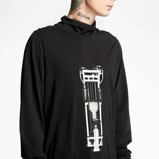 T-shirts Rick Owens DRKSHDW Surf Long Sleeve Tee Black/ Natural