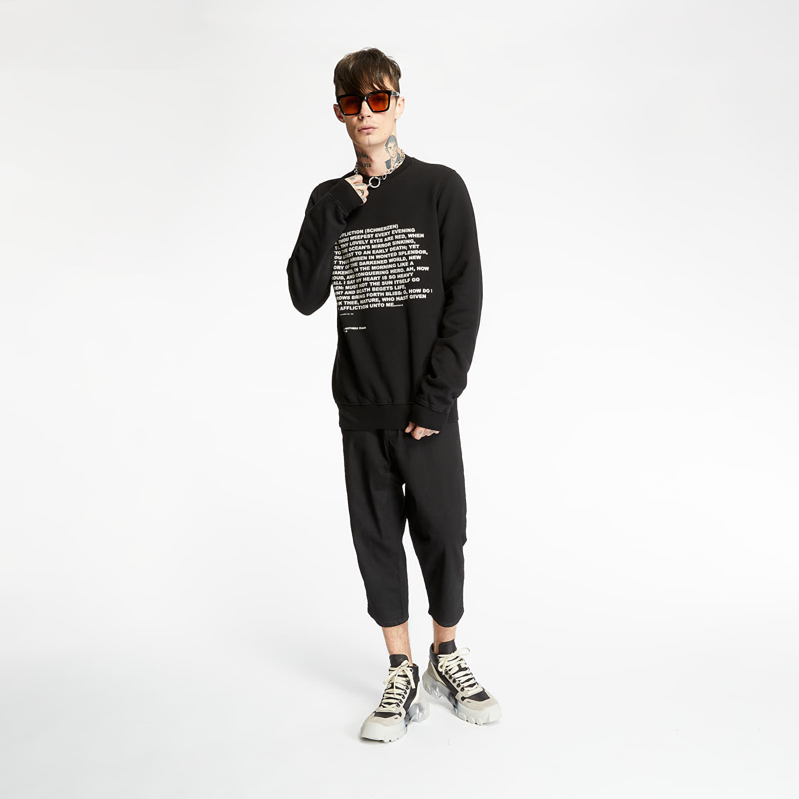 Суичърти Rick Owens DRKSHDW Crewneck Black/ Natural