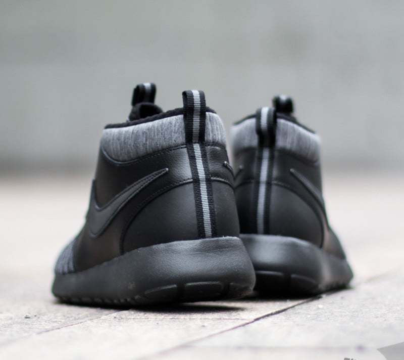 Nike roshe mid black discount