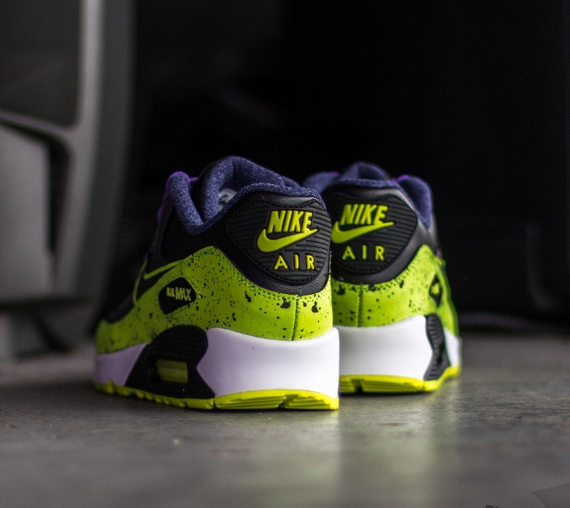 Damen Sneaker und Schuhe Nike Air Max 90 FB (GS) Hyper Grape/ Volt-Black-White