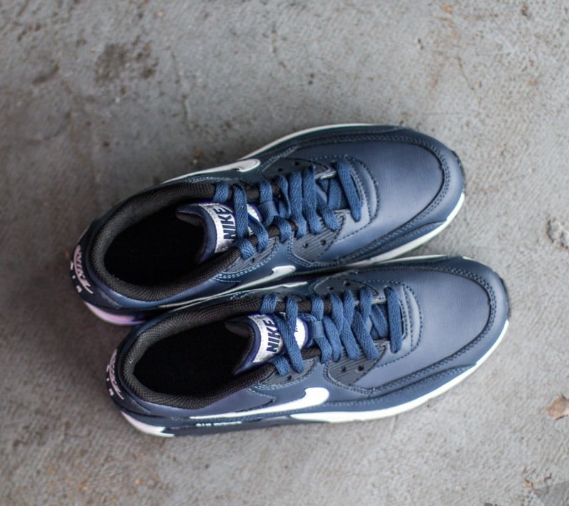 Încălțăminte și sneakerși pentru femei Nike Air Max 90 LTR (GS) Midnight Navy/ White-Black