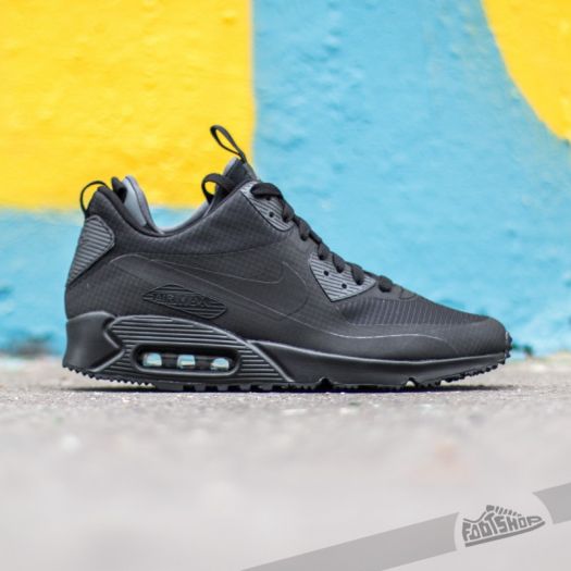 Nike air max 90 mid winter triple black discount