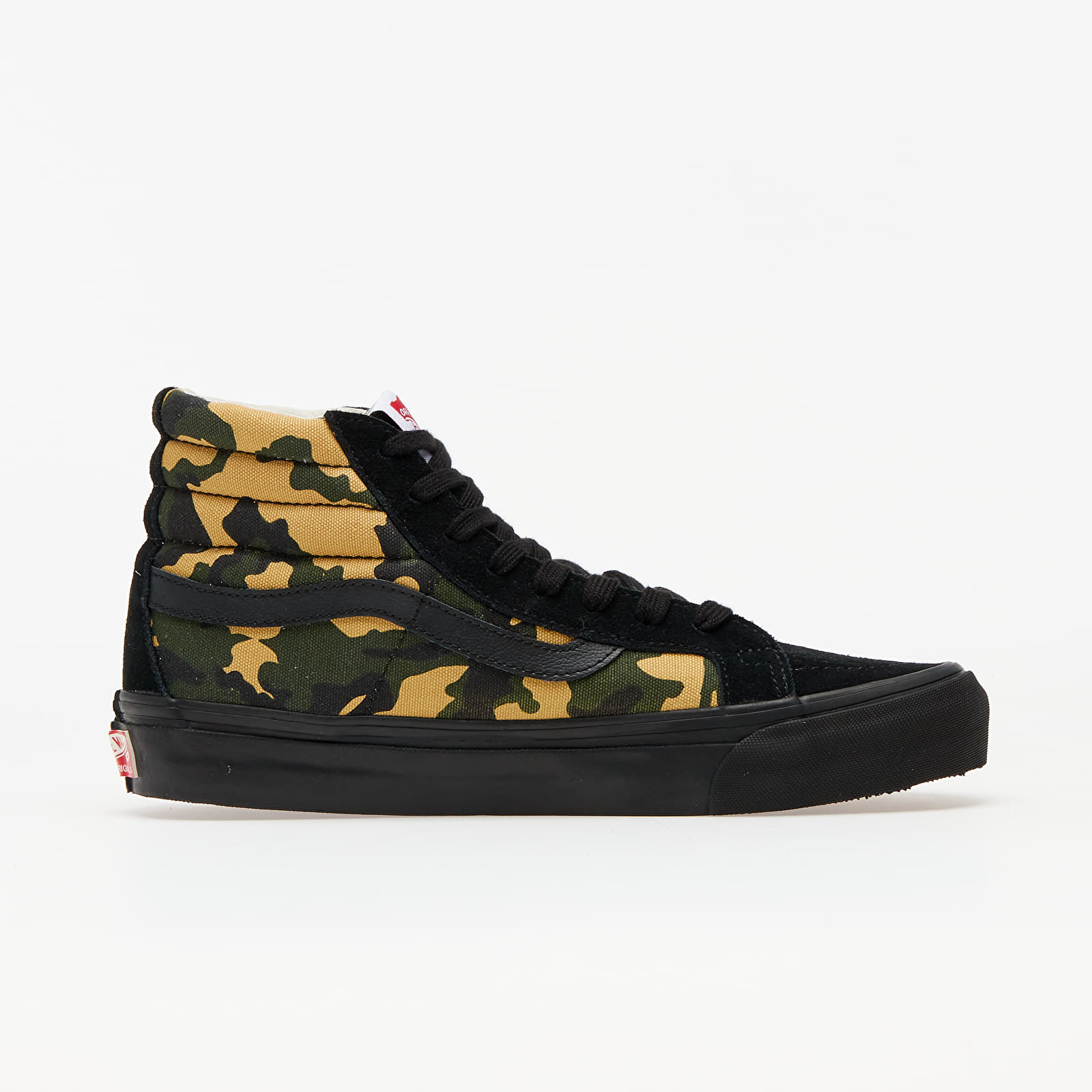 Men s shoes Vans Vault OG Sk8 Hi LX Suede Canvas Camo Black Footshop