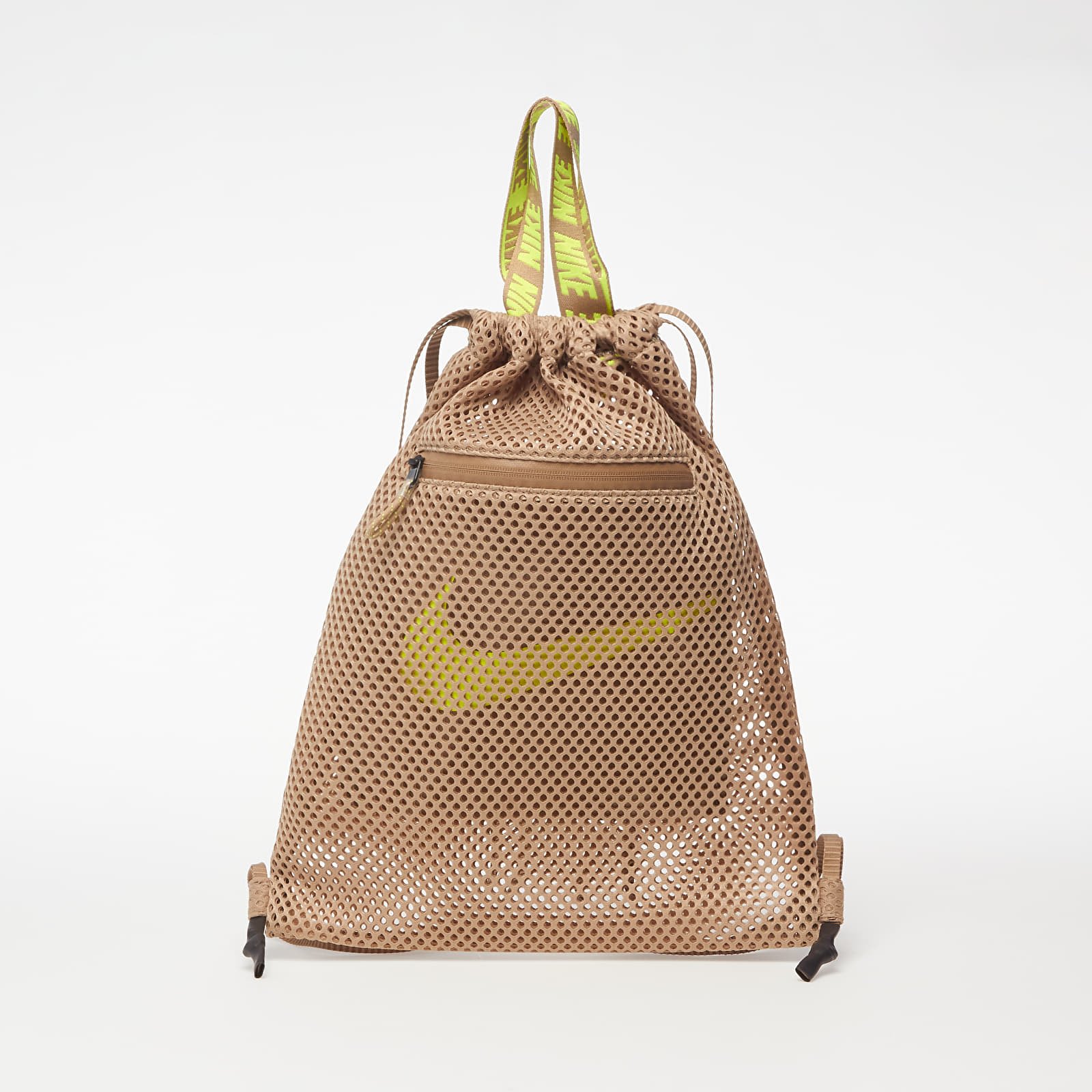 Vesker og ryggsekker Nike Sportswear Essentials Gymsack Khaki/ Khaki/ Lemon Venom