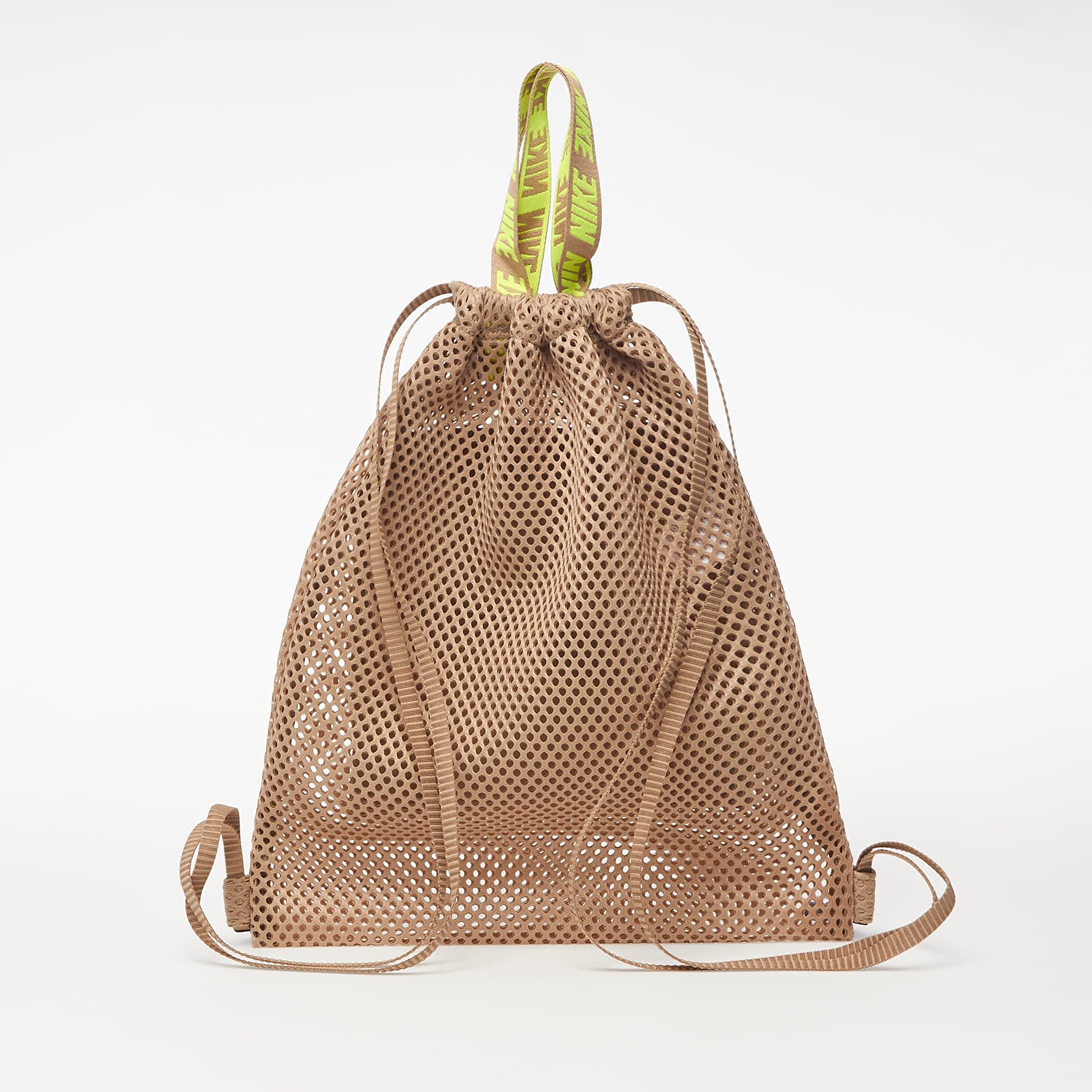Vesker og ryggsekker Nike Sportswear Essentials Gymsack Khaki/ Khaki/ Lemon Venom