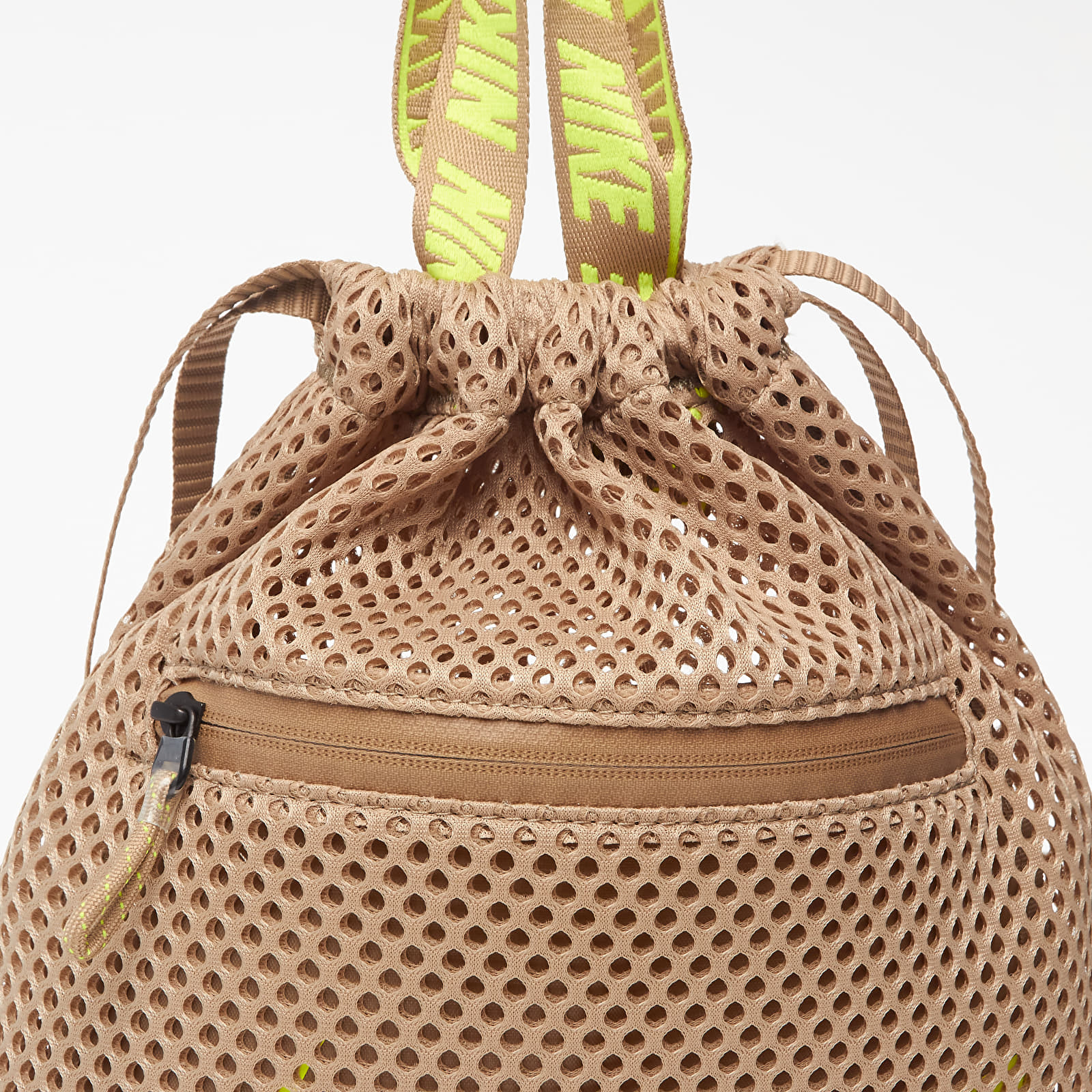 Vesker og ryggsekker Nike Sportswear Essentials Gymsack Khaki/ Khaki/ Lemon Venom