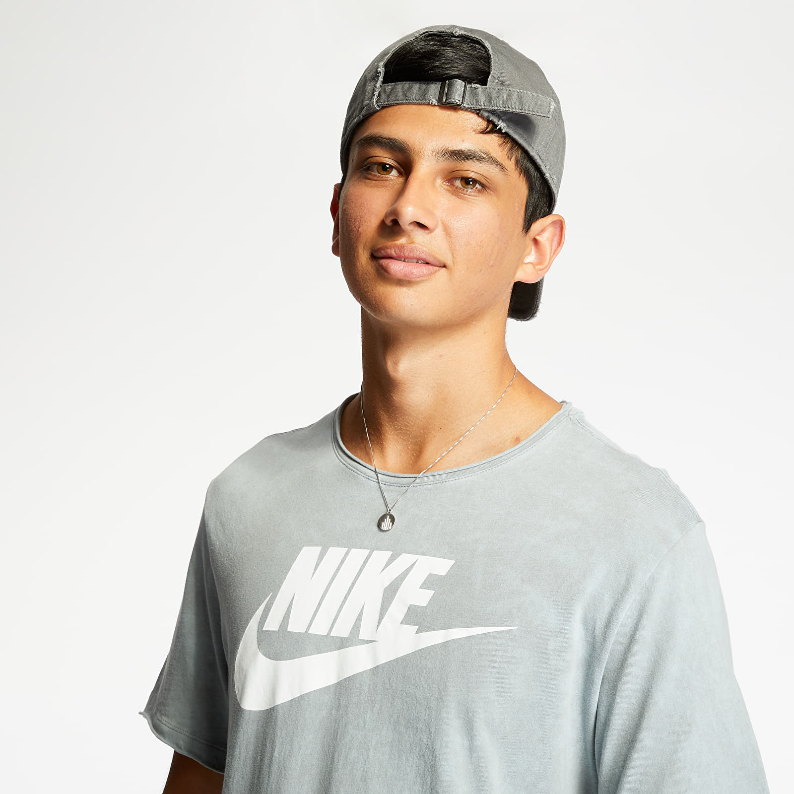 Camisetas Nike Sportswear Icon Futura Wash Tee Particle Grey/ White