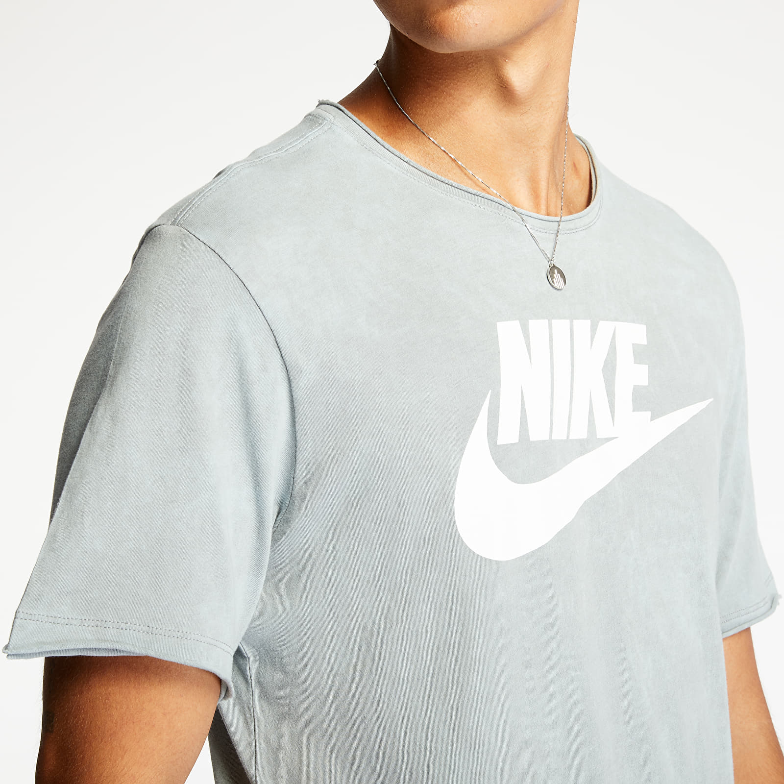 Camisetas Nike Sportswear Icon Futura Wash Tee Particle Grey/ White