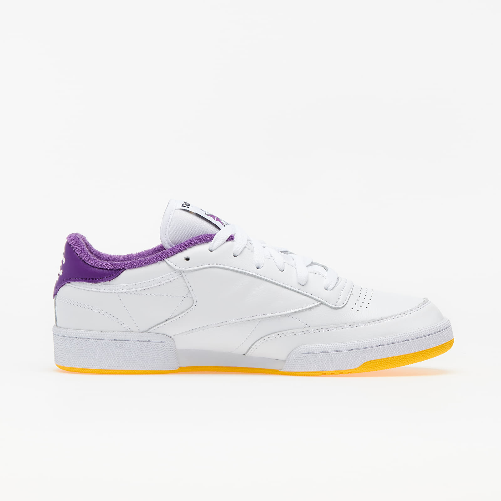 Zapatillas Hombre Reebok x Eric Emanuel Club C 85 White/ Regal Purple/ Retro Yellow