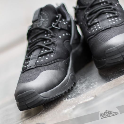 Men s shoes Nike Air Huarache Utility Black Black Black Footshop
