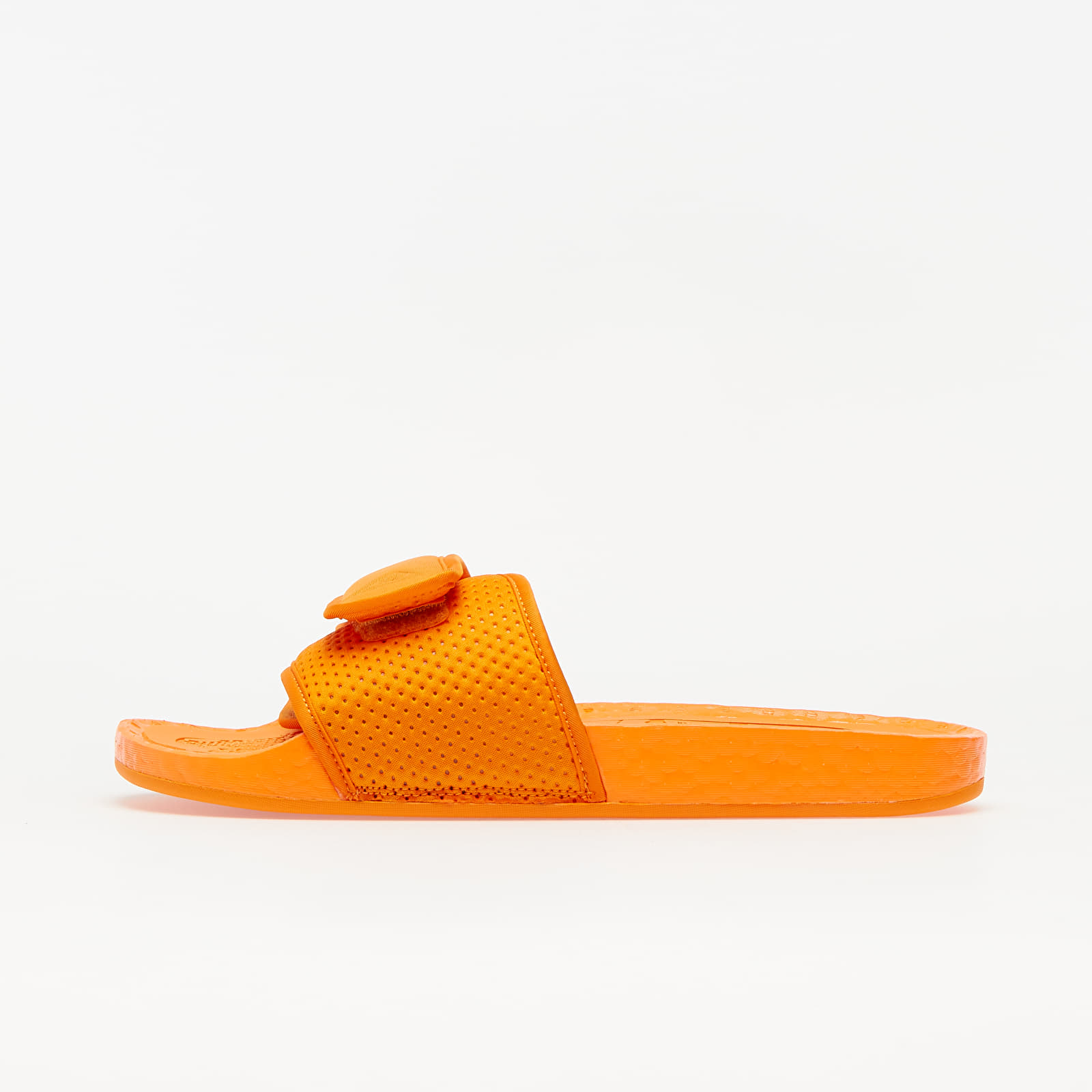 Încălțăminte și sneakerși pentru bărbați adidas x Pharrell Williams Chancletas HU Bright Orange/ Bright Orange/ Bright Orange