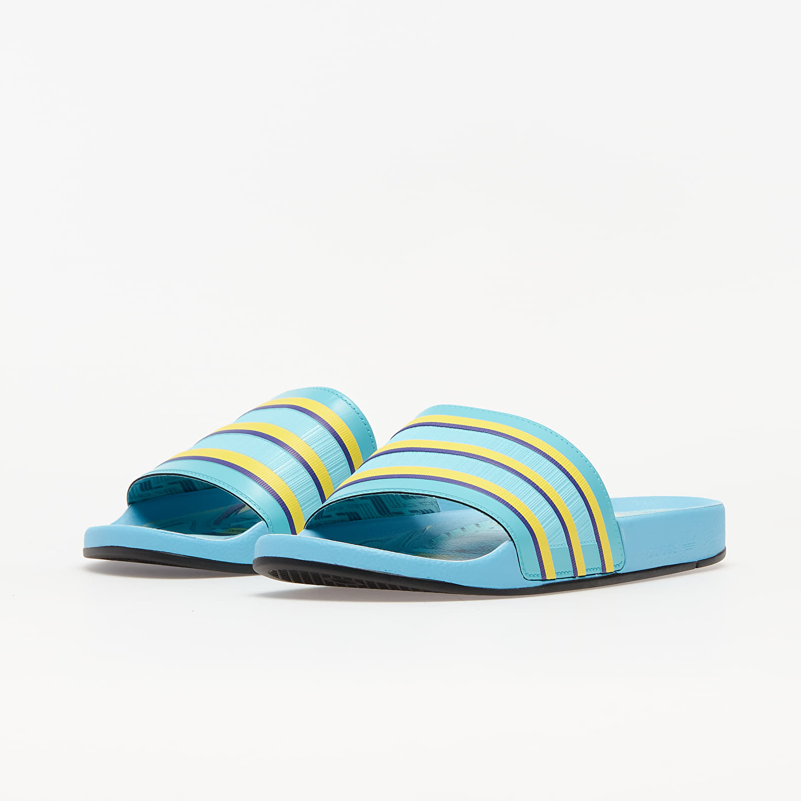 Мъжки кецове и обувки adidas Adilette Premium Light Aqua/ Bright Yellow/ Purple