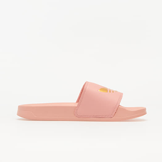 Adidas adilette rose gold clearance