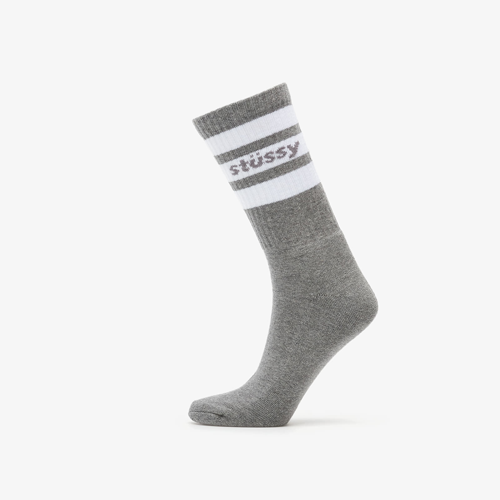Socks Stüssy Sport Crew Socks Grey/ White