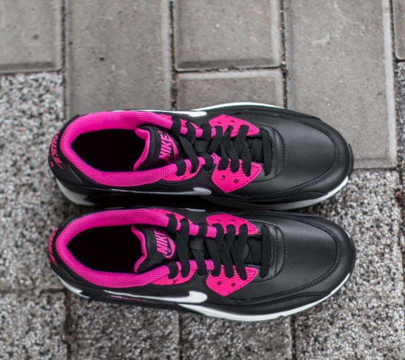 Scarpe donna Nike Air Max 90 LTR (GS) Black/ White-Vivid Pink