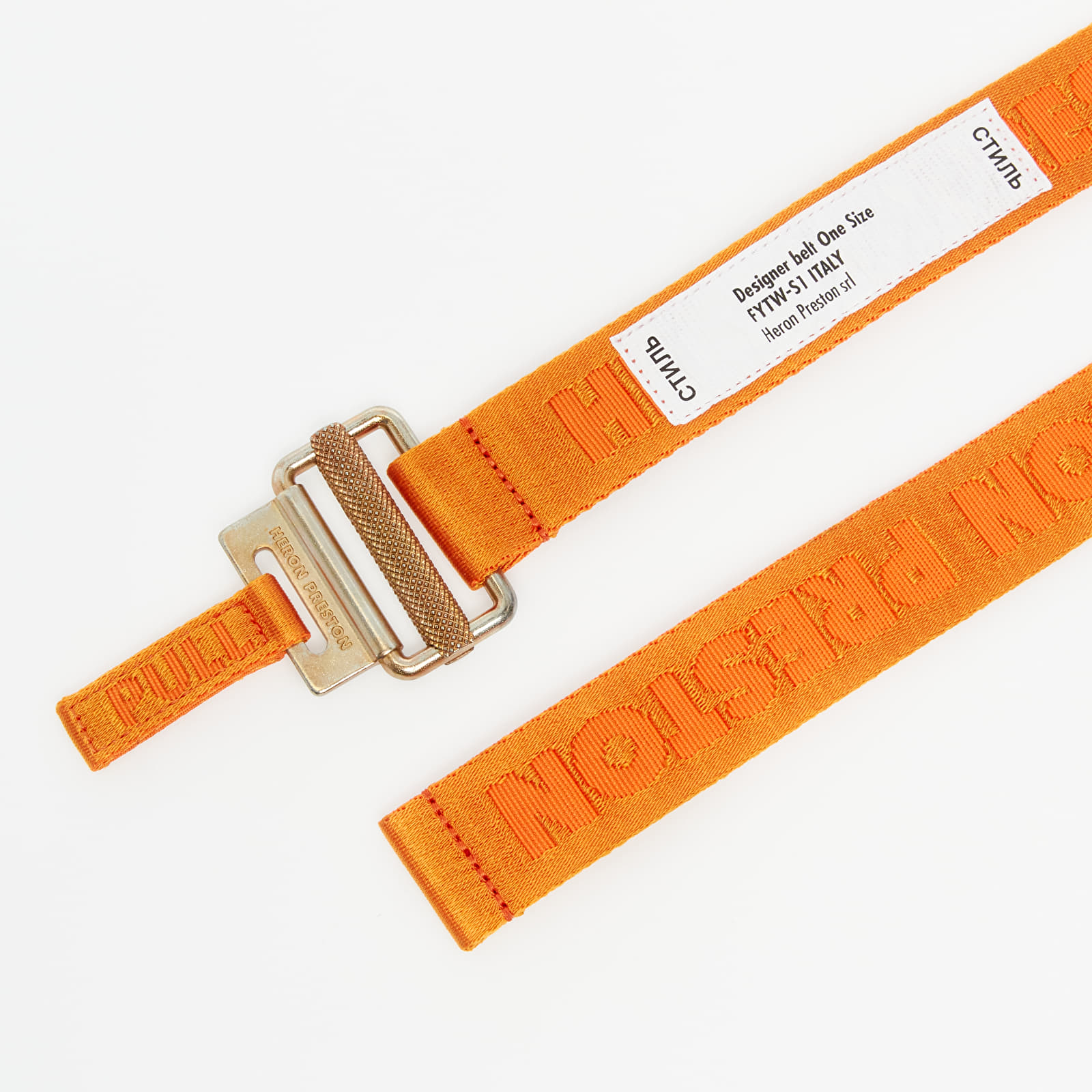 Opasky HERON PRESTON Tape Belt Orange Gold