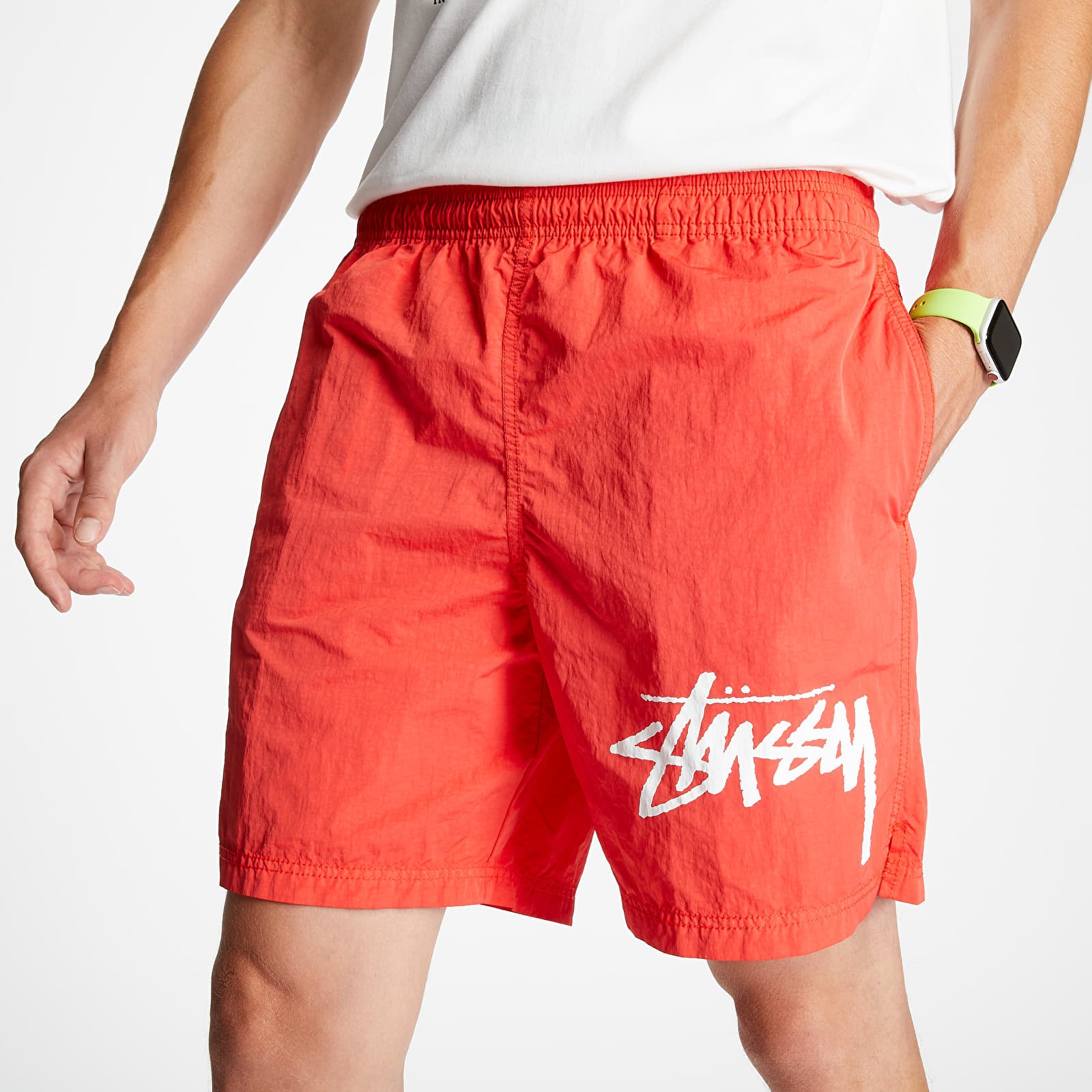 Red stussy shorts sale