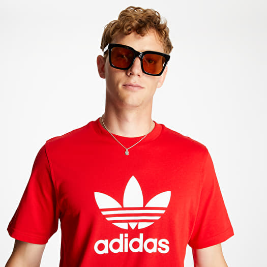 T shirts adidas Trefoil Tee Red Footshop