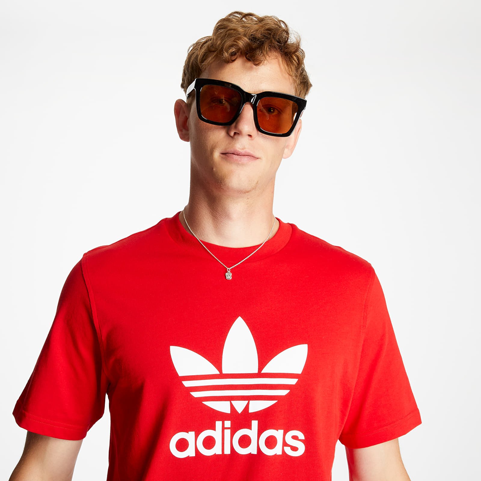 Magliette adidas Trefoil Tee Red