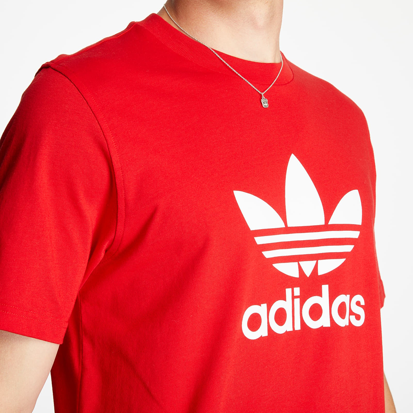 Adidas trefoil tee fashion red