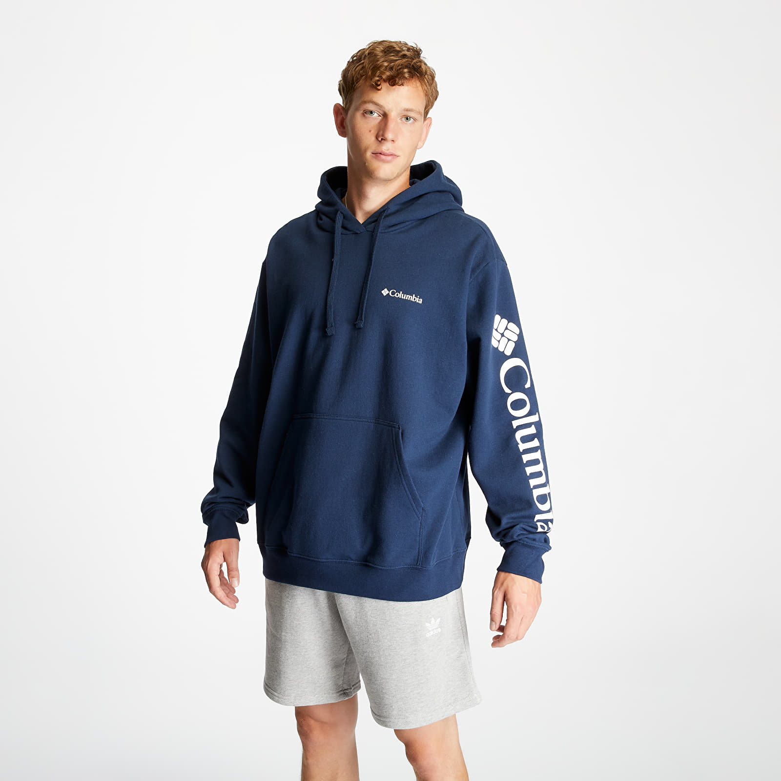 Hanorace Columbia Viewmont II Sleeve Graphic Tee Collegiate Navy/ White