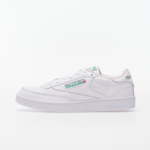 Men s shoes Reebok Club C 85 White White Glen Green Footshop