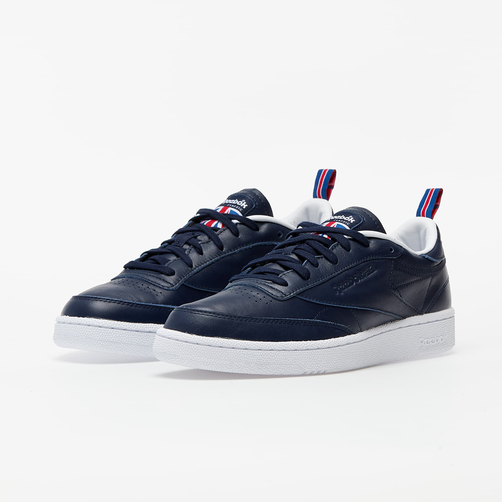 Men s shoes Reebok Club C 85 Vector Navy White Vector Red Footshop