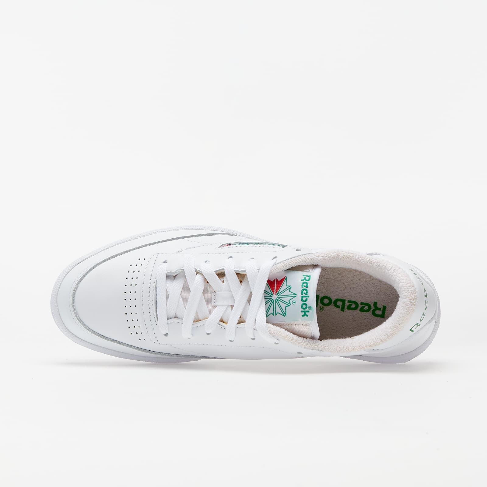 Мъжки кецове и обувки Reebok Club C 85 White/ White/ Glen Green