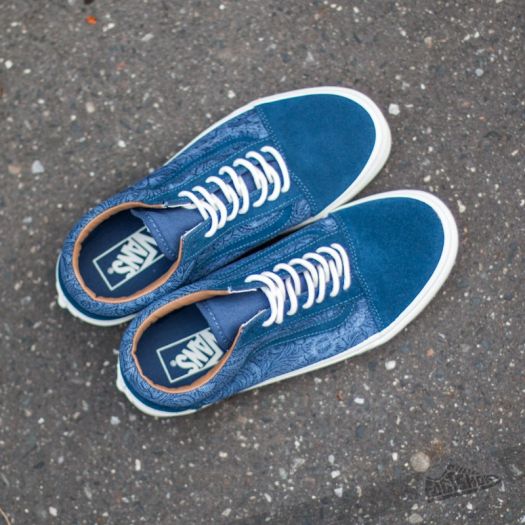 Vans bleu motif best sale