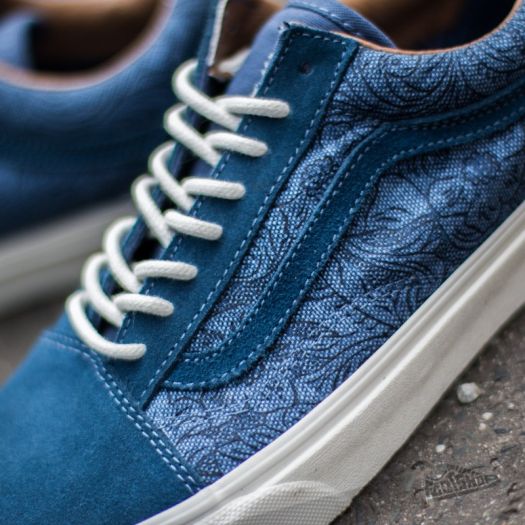 Vans old skool blue flower on sale