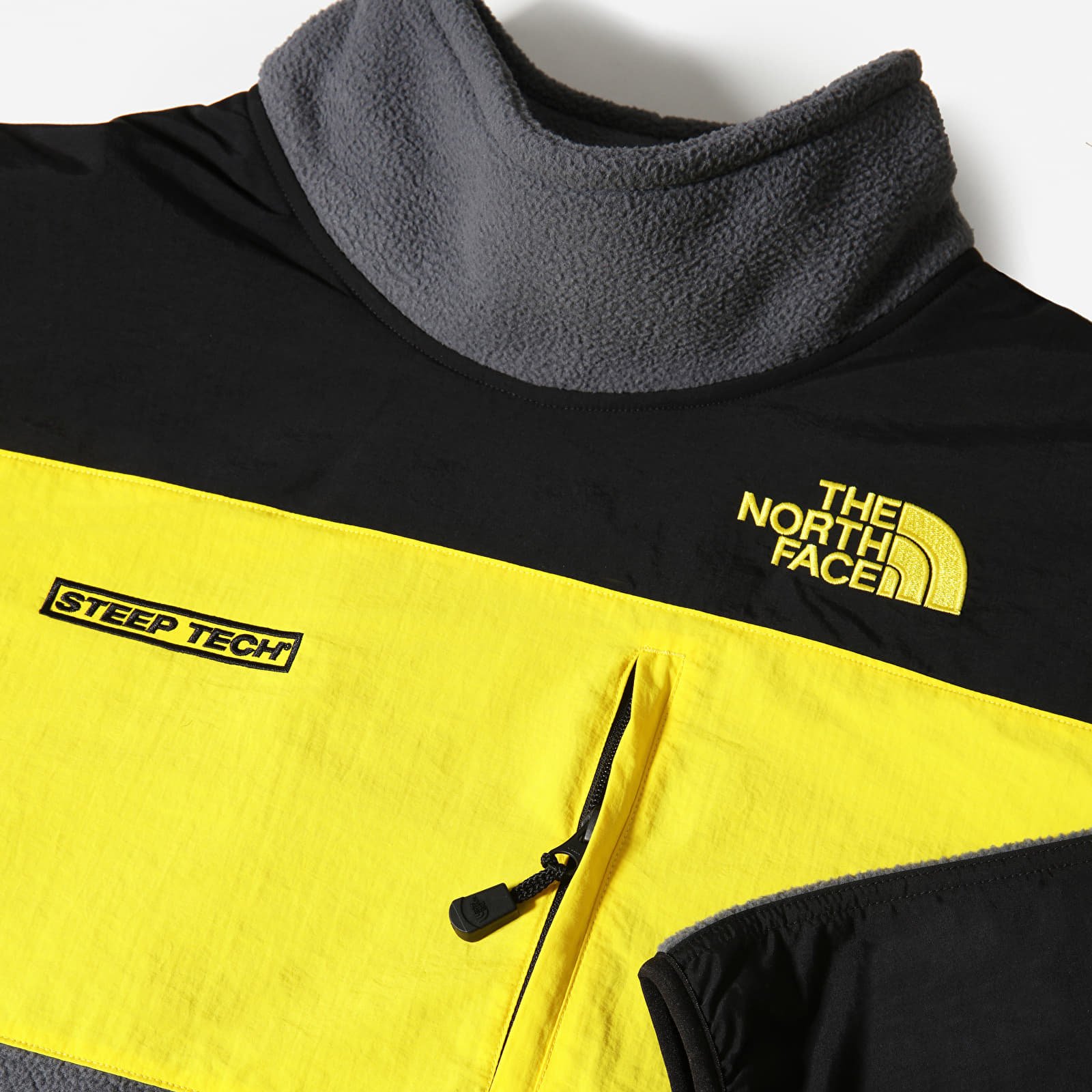 Jakas The North Face Steep Tech Fleece Jacket Vanadsgry/ Tnfblk/ Lghtngyw