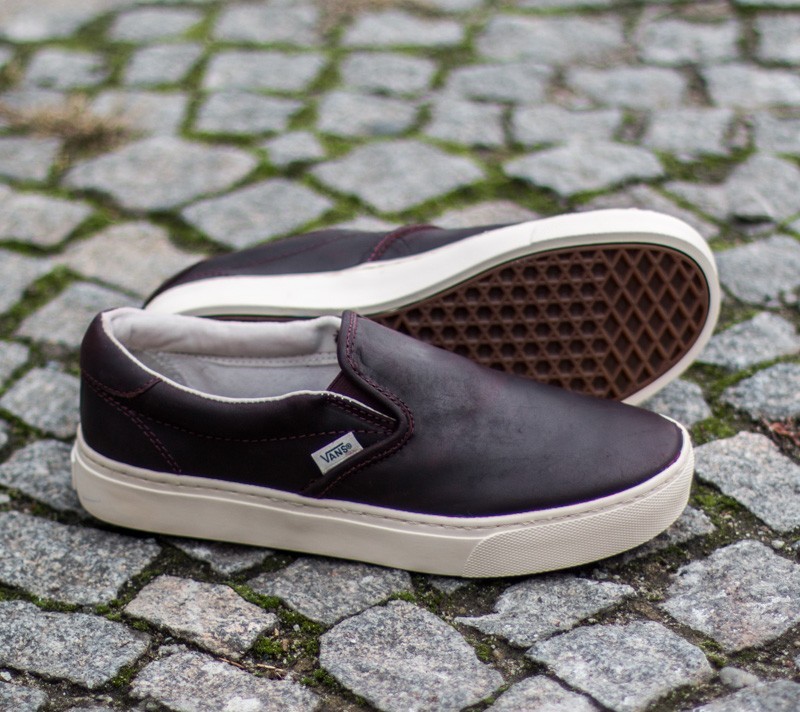Chaussures et baskets homme Vans Slip-On Cup California Leather Bitter Chocolate/ Turtle Dove