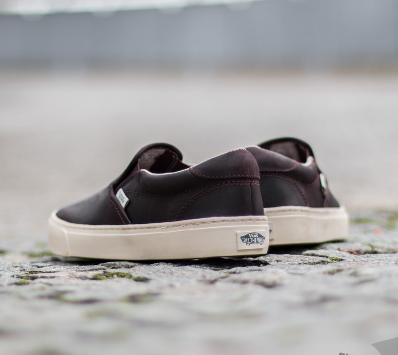 Chaussures et baskets homme Vans Slip-On Cup California Leather Bitter Chocolate/ Turtle Dove