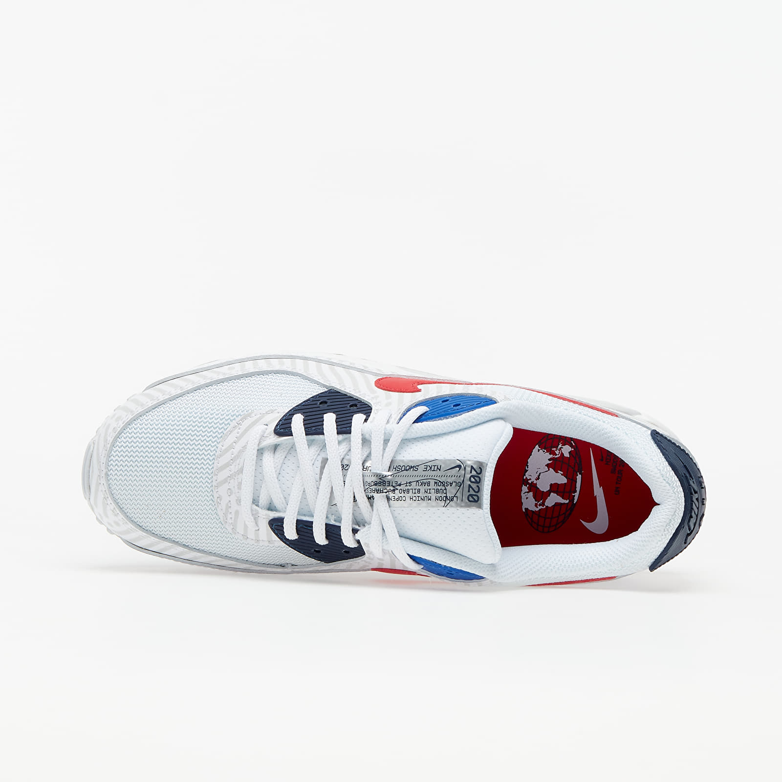 Air max 90 midnight navy university red white shop