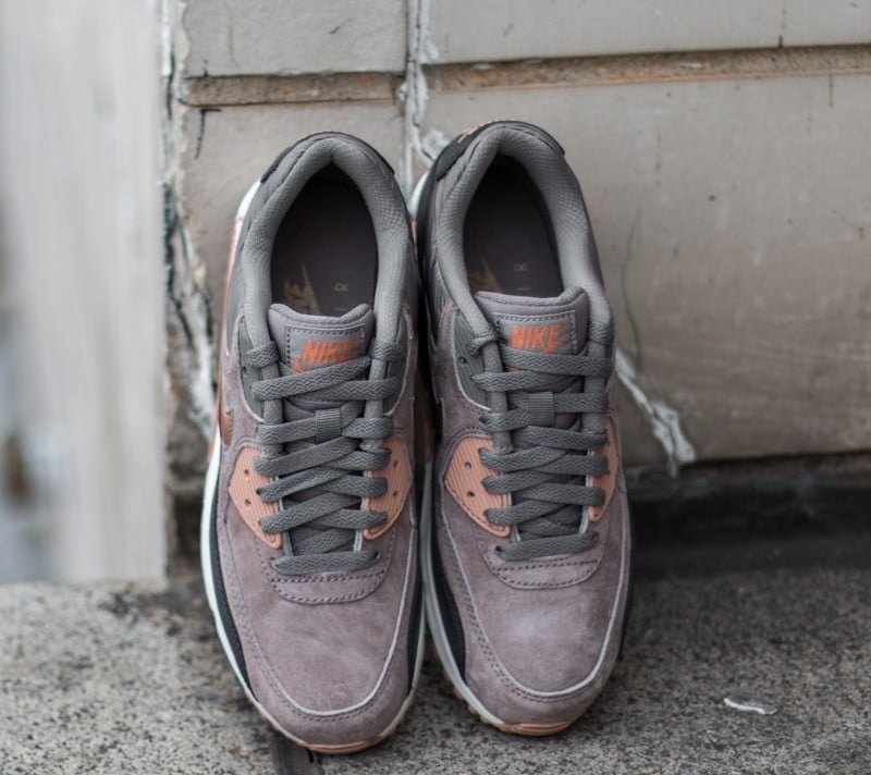 Moteriška avalynė Nike Wmns Air Max 90 Leather Iron/ Metallic Red Bronz- Dark Storm