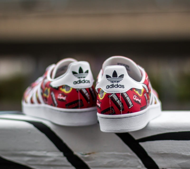 Miesten kengät adidas Superstar Nigo AOP Scarlet/ FTW White/ Bluebird